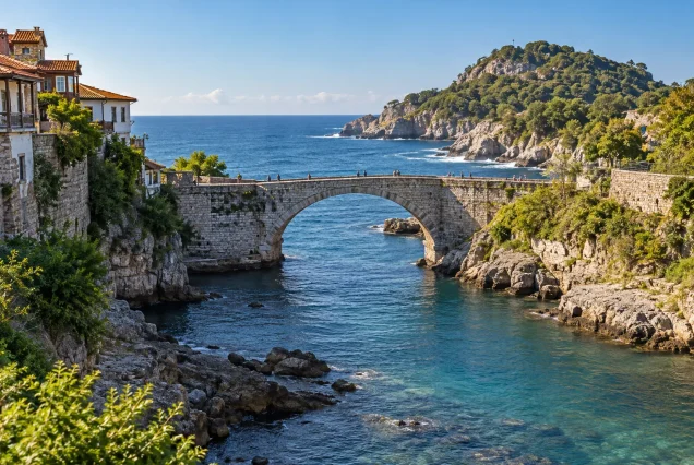 Amasra Kemere Köprüsü – taş kemer ve Karadeniz