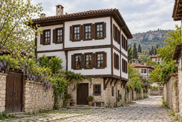 Yörük Köyü Sipahioğlu Konağı – ahşap konak ve köy sokağı