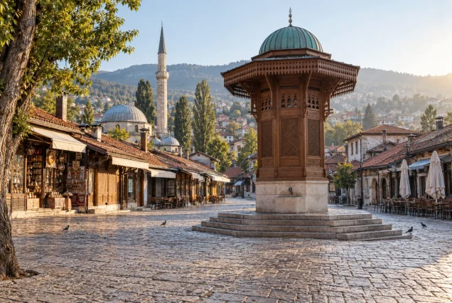 Kotor’un kırmızı çatılı tarihi merkezi ve körfezinin temsili görünümü — galeri görünümü 4