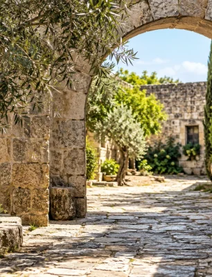 Kültür gezisine ilham veren taş kemer ve avlu